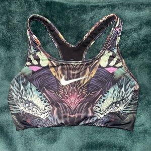 Nike Sports Bra Medium Feather Pattern